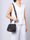 Kyla Top Handle Saddle Bag Black