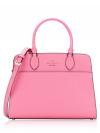 Madison Saffiano Medium Satchel Blossom Pink