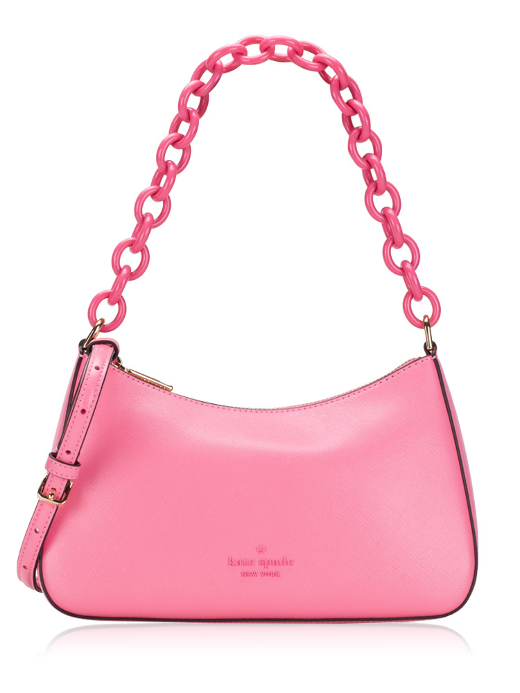Madison Resin Chain Convertible Crossbody Blossom Pink