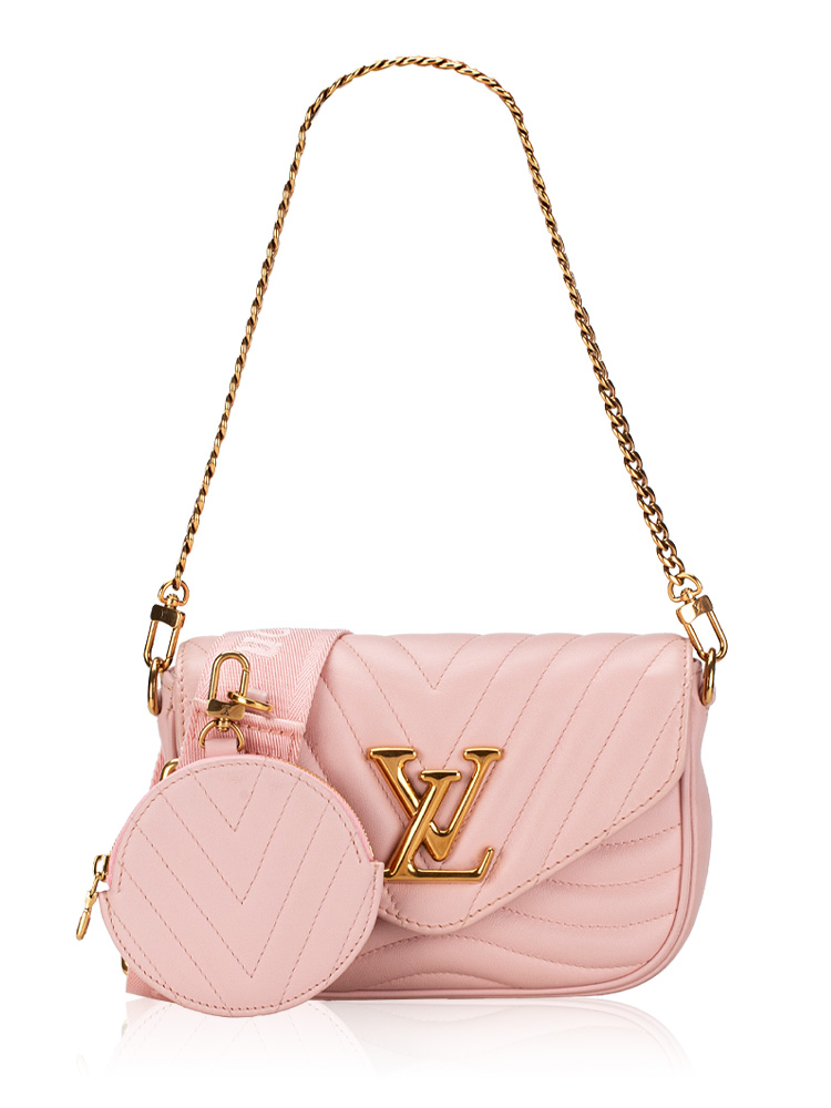 Calfskin New Wave Multi Pochette Rose Ballerine