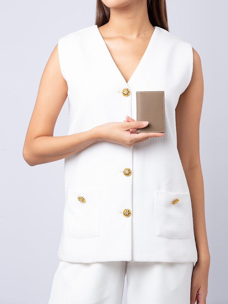 Epsom MC2 Euclide Card Holder Etoupe