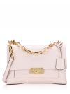 Cece Leather Medium Flap Shoulder Bag Powder Blush
