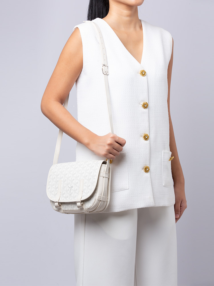 Goyardine Belvedere PM Messenger White