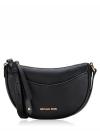 Dover Small Half Moon Crossbody Black Gold