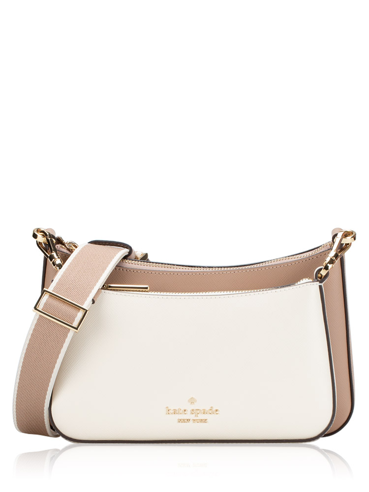 Duet Colorblock Leather Crossbody Toasted Hazelnut