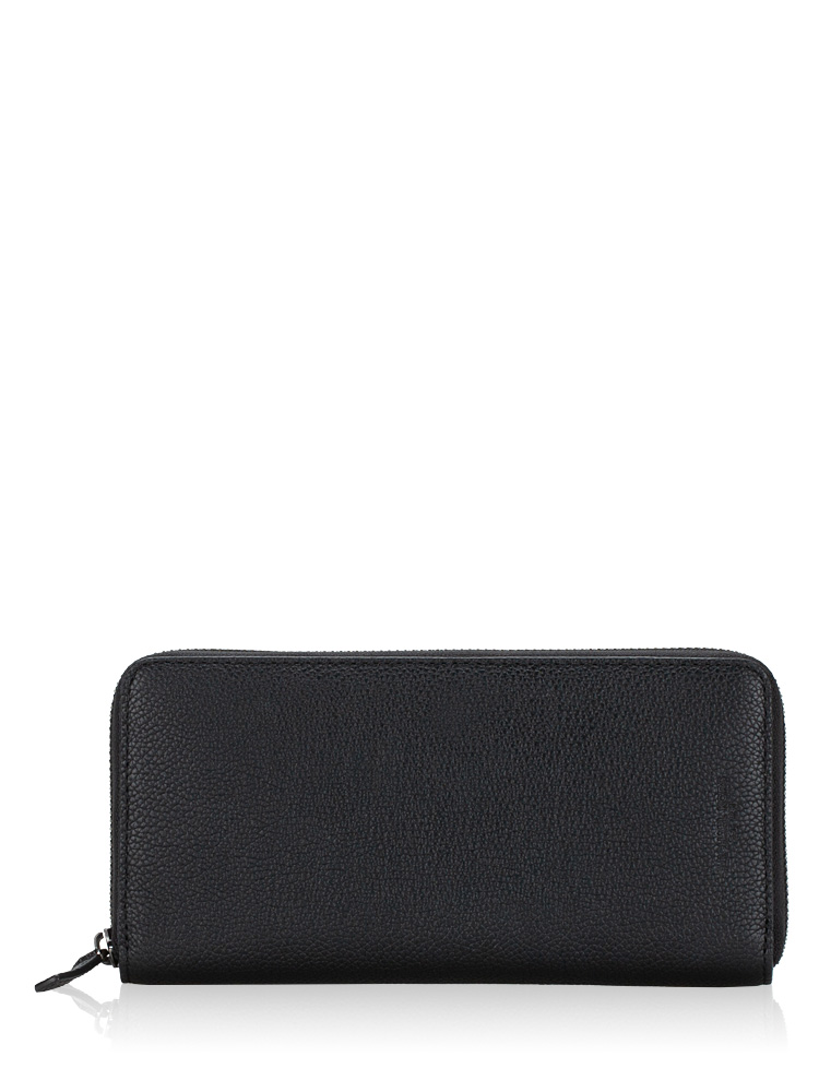 Russel Tech Zip Around Wallet Black