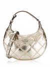 Willa Metallic Mini Crescent Bag Spark Gold