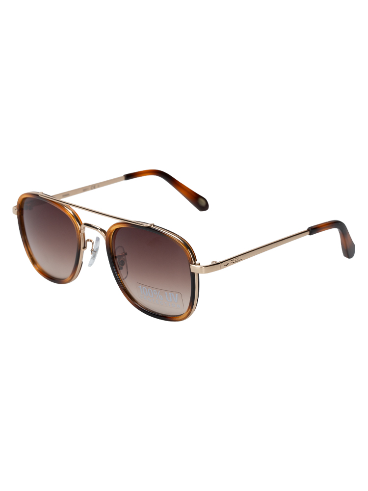 FM136 Gradient Sunglasses Gold Havana