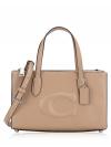 CR097 Nina Leather Small Tote Taupe
