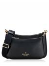 Duet Saffiano Leather Crossbody Black