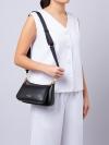 Duet Saffiano Leather Crossbody Black