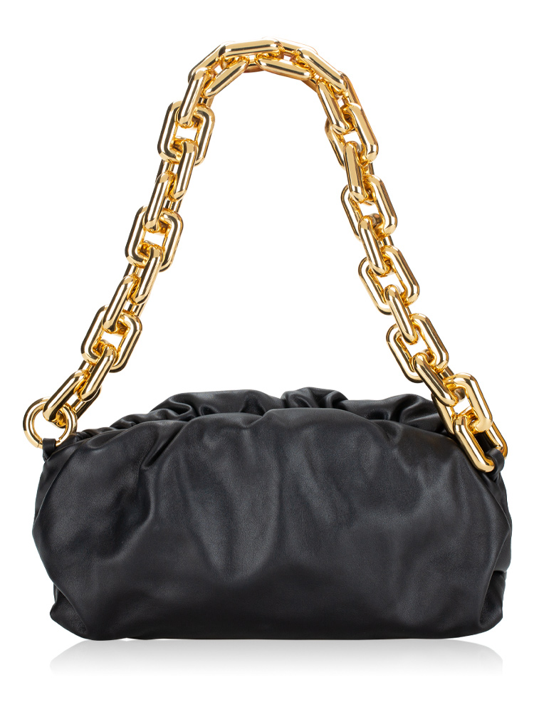 Calfskin The Pouch Chain Black