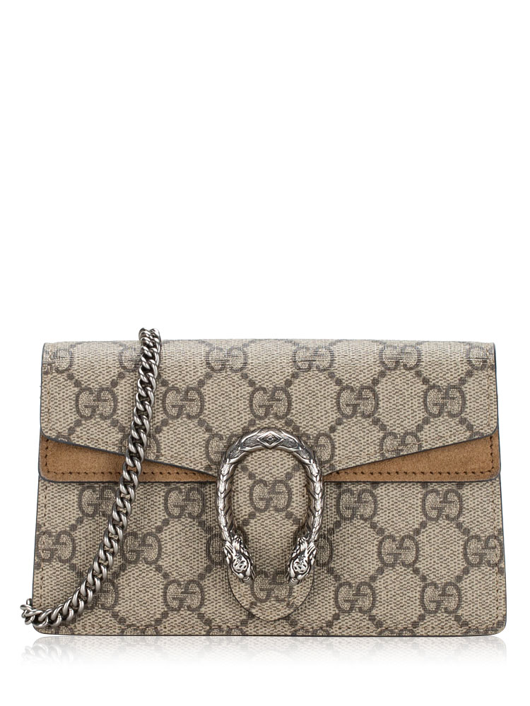 GG Supreme Super Mini Dionysus Shoulder Bag Taupe