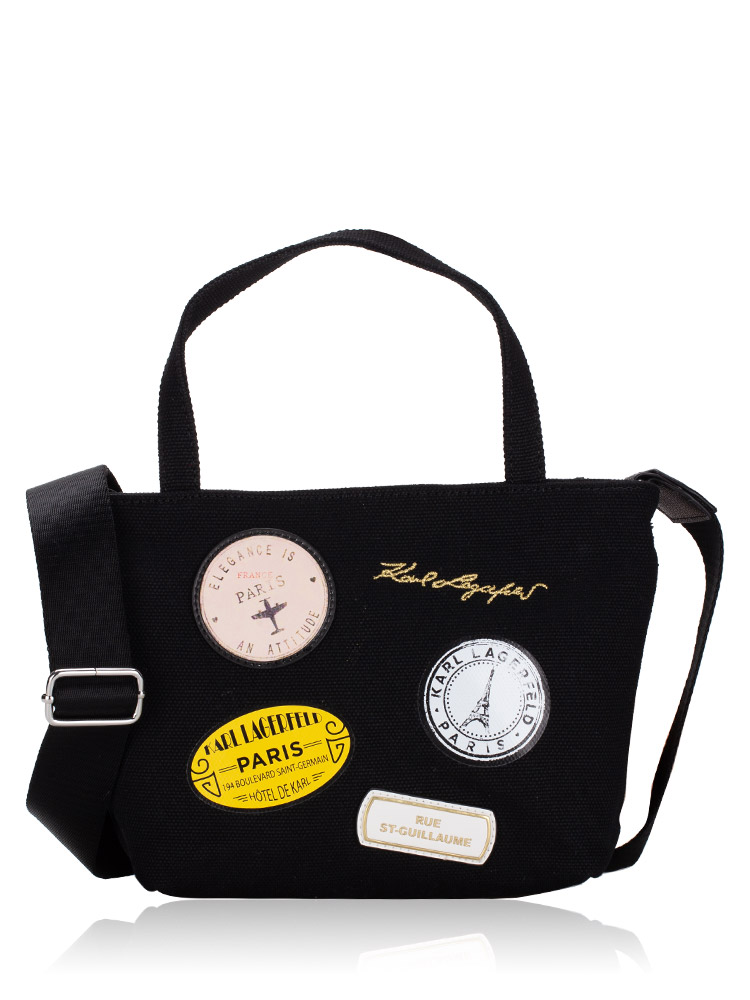 LH5EG2DE Cannes Canvas Mini Tote Black Multi