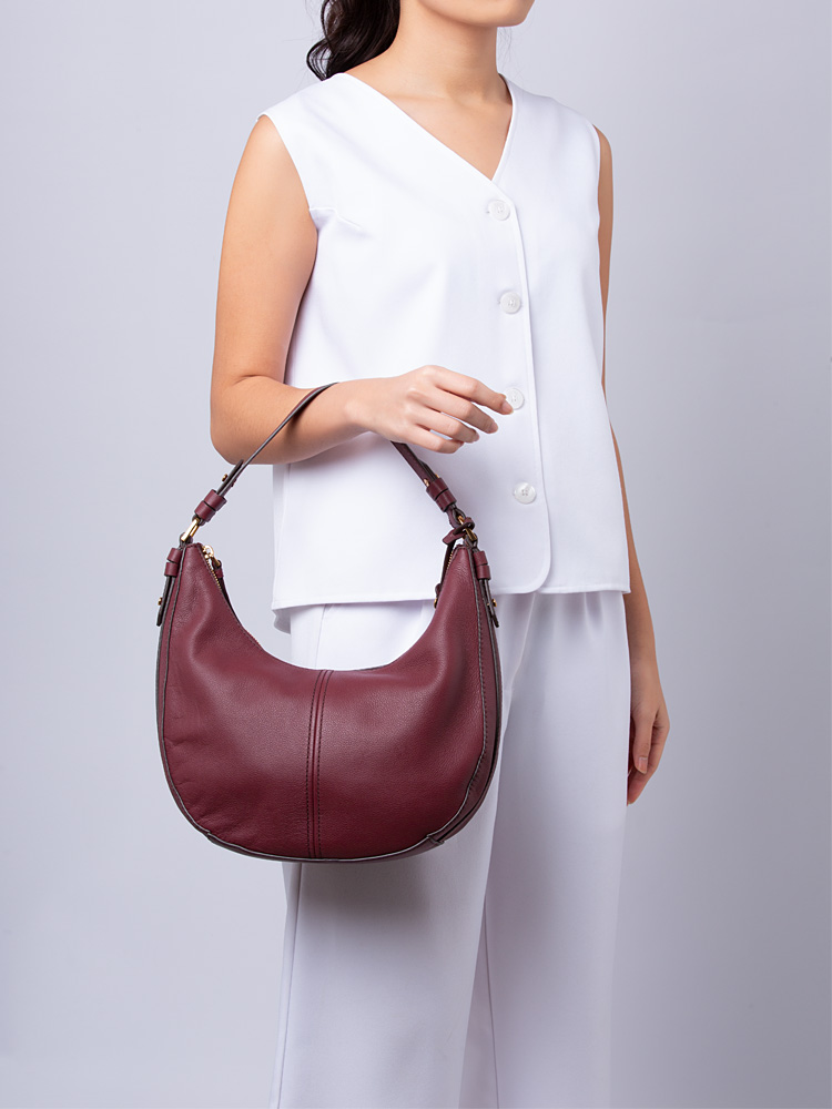 SHB3165609 Shae Large Hobo Wine