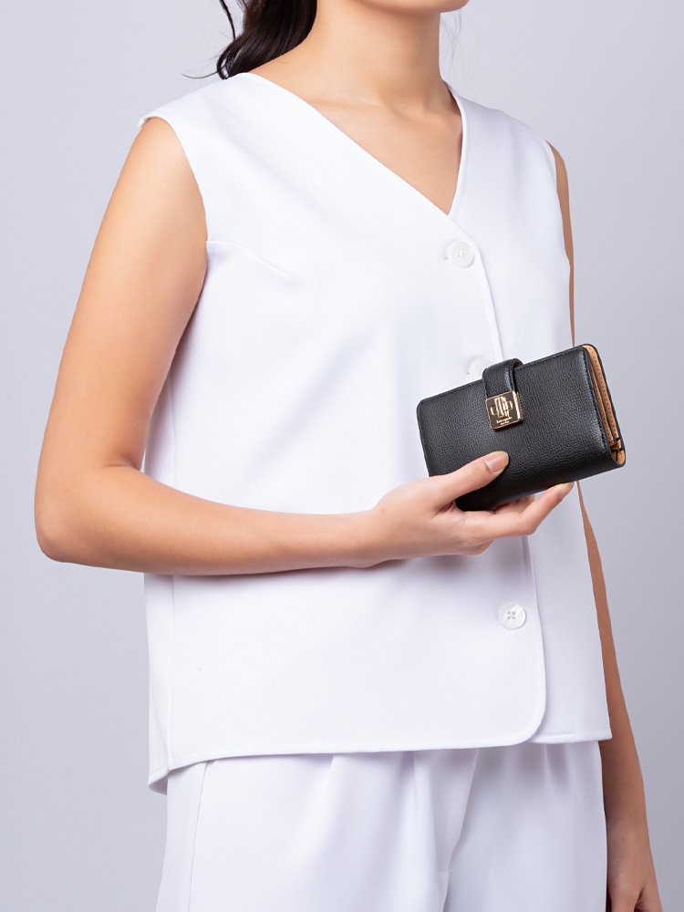 Phoebe Medium Wallet Black