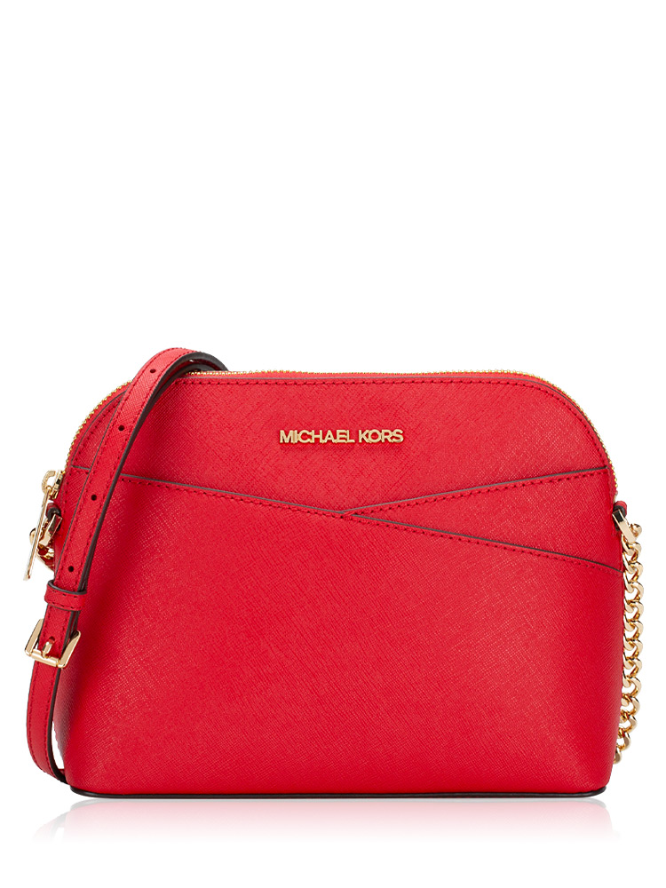 Jet Set Medium Dome Crossbody Bright Red