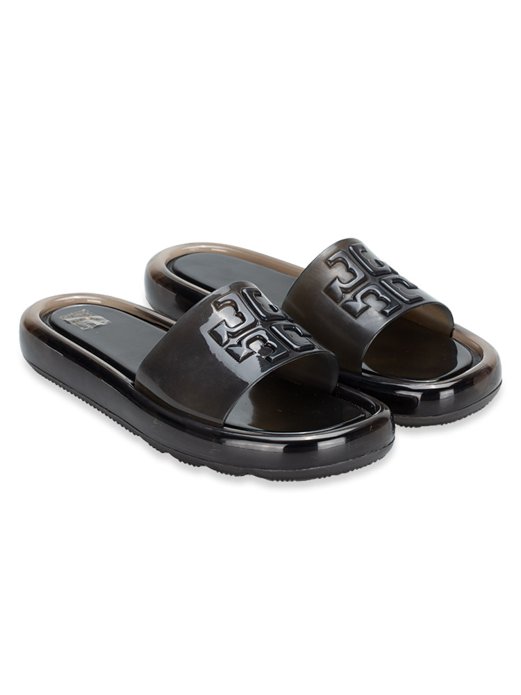 Bubble Jelly Slip On Sandal Perfect Black Sz 6
