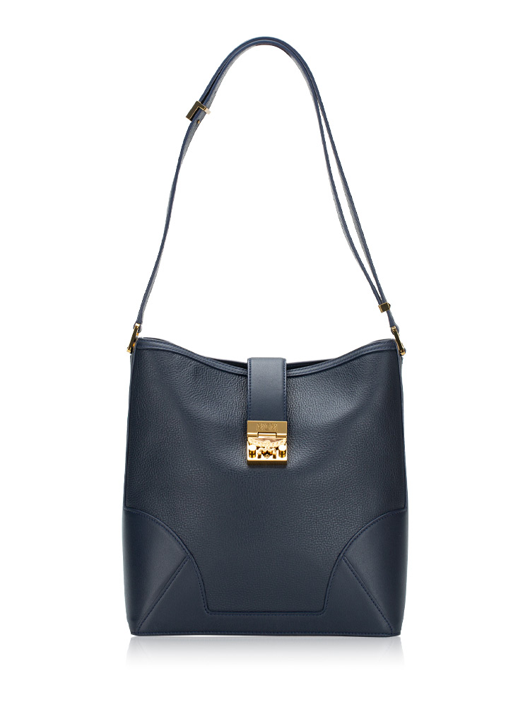Calfskin Claudia Hobo True Navy