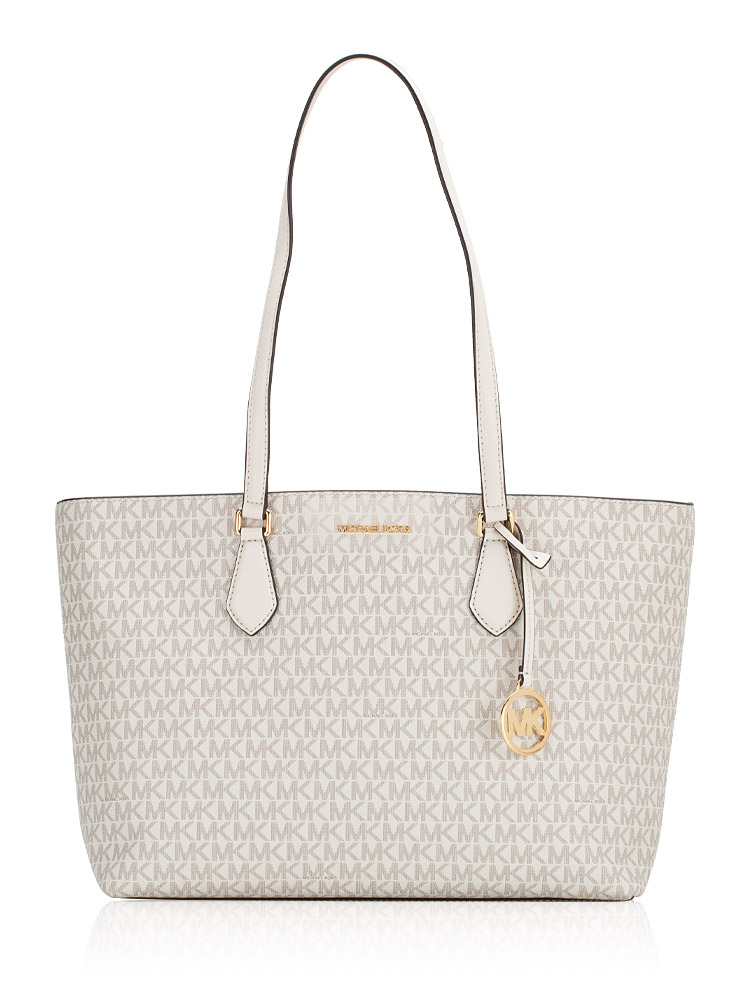 Signature Sheila Large Multifunction Tote Light Cream Multi
