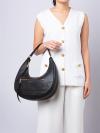 H916L03FA22 Crescent Shoulder Bag Black