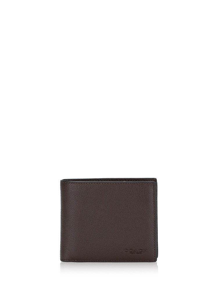 Men CR911 Calf Leather 3 in 1 Wallet Mahogany