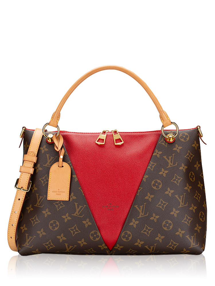 Monogram V Tote MM Cerise