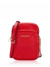 Jet Set Travel Leather Medium NS Chain Crossbody Bright Red                                  