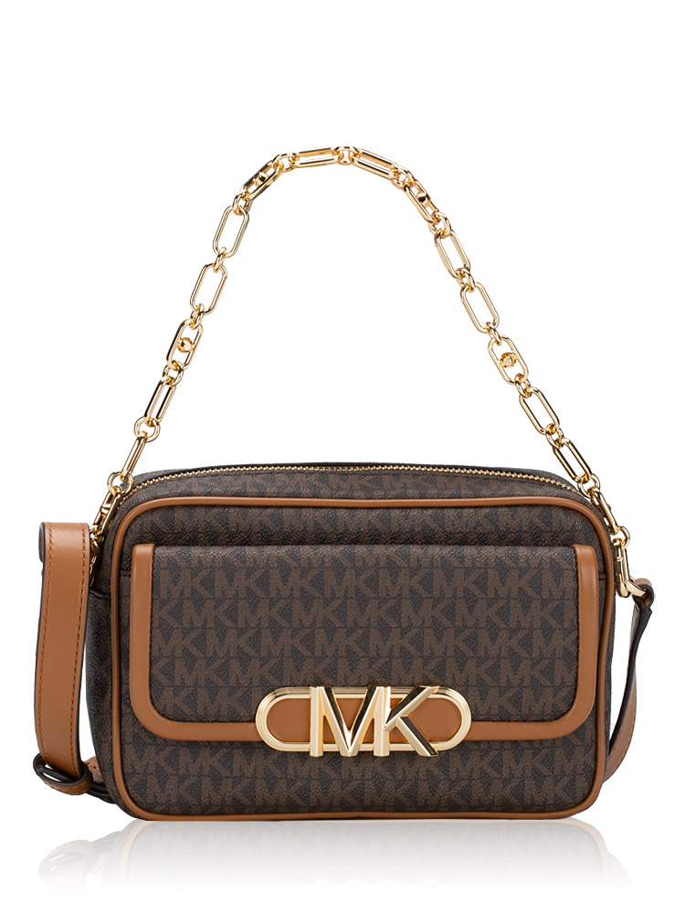 Signature Parker Medium Chain Swager Camera Bag Brown Acorn