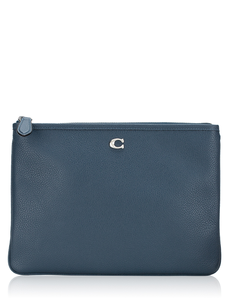 CJ868 Essential Leather Pouch 28 Denim