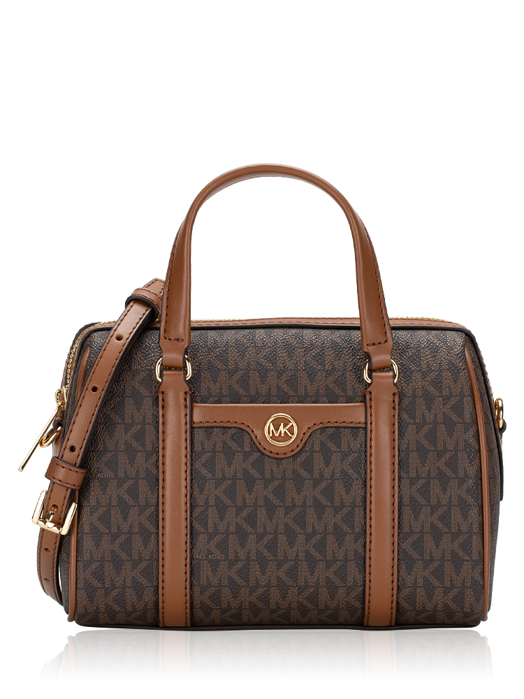 Signature Travel Small Duffle Crossbody Brown