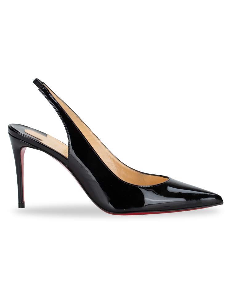 Patent Kate Sling 85 Pumps Black Sz 36