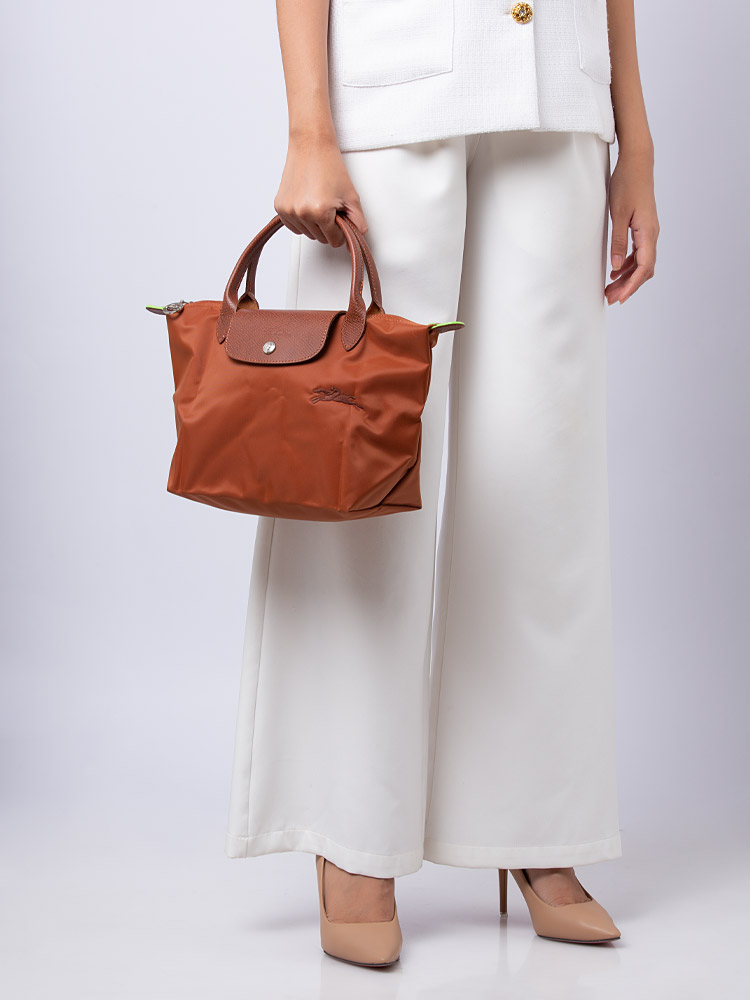 Le Pliage Green Small SH Cognac