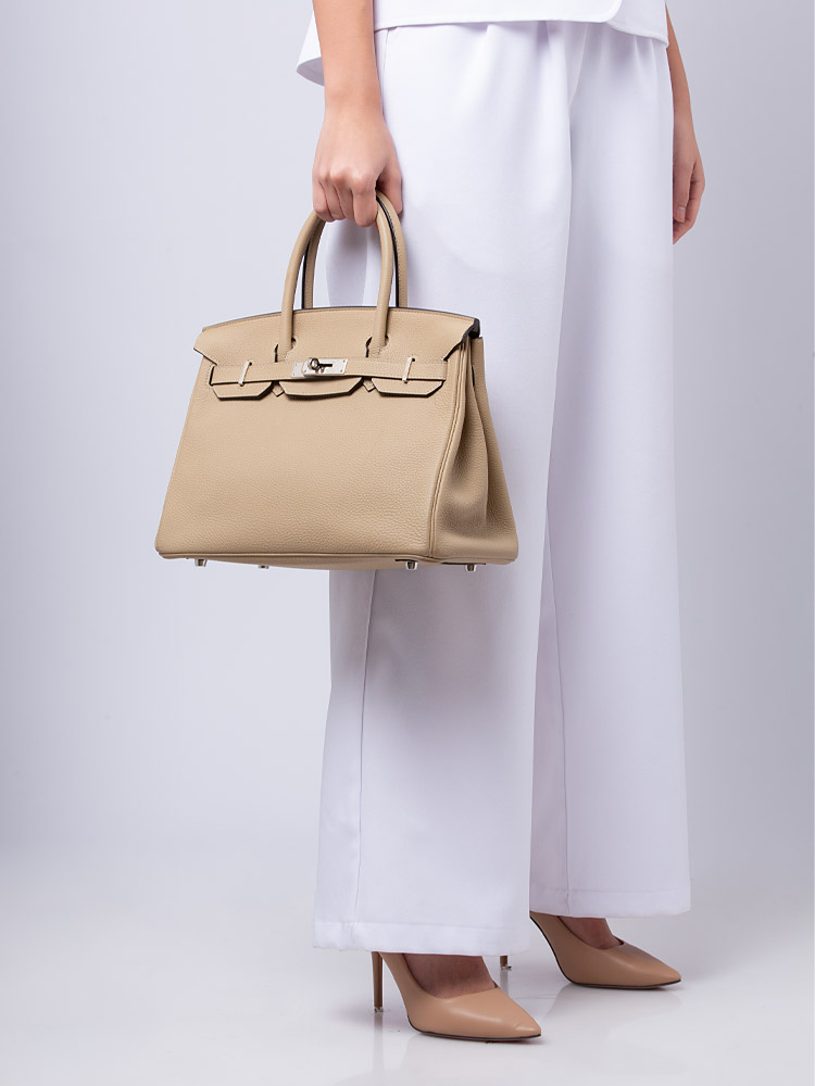 Togo Birkin 30 Trench Palladium Hardware