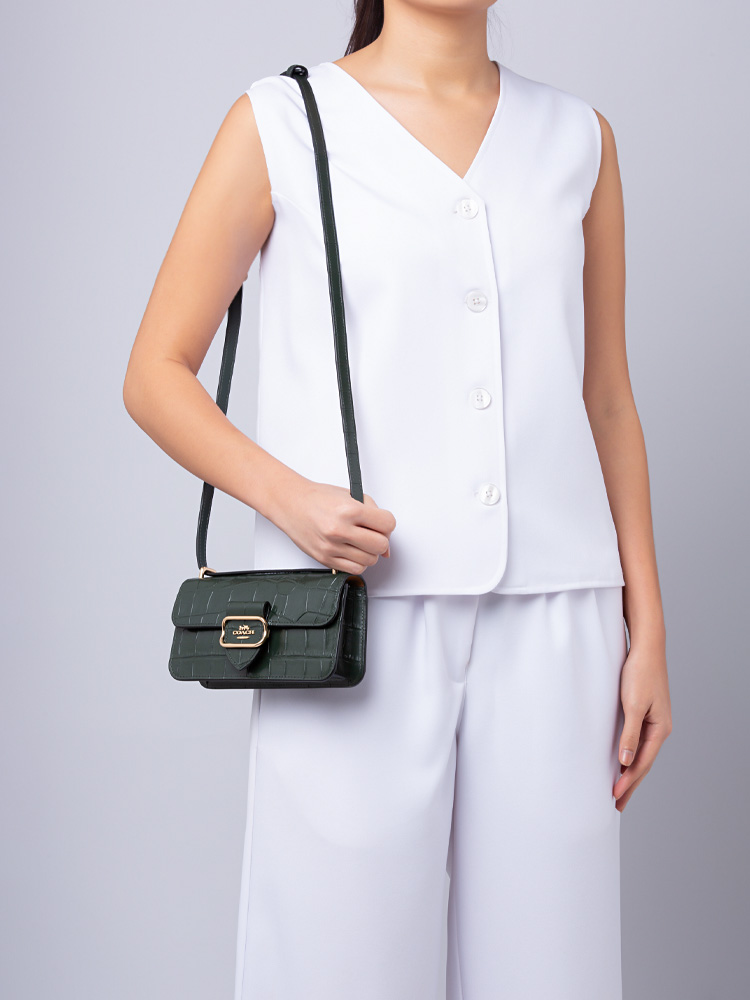 CO983 Morgan Crossbody Amazon Green