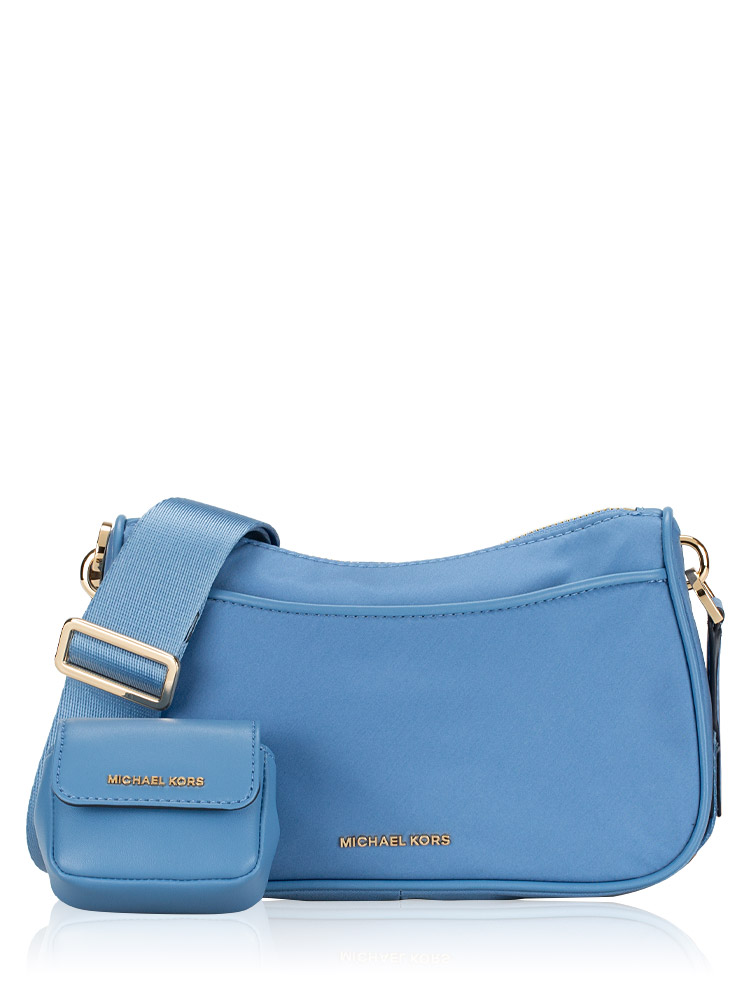 Jet Set Nylon Medium Crossbody with Case French Blue