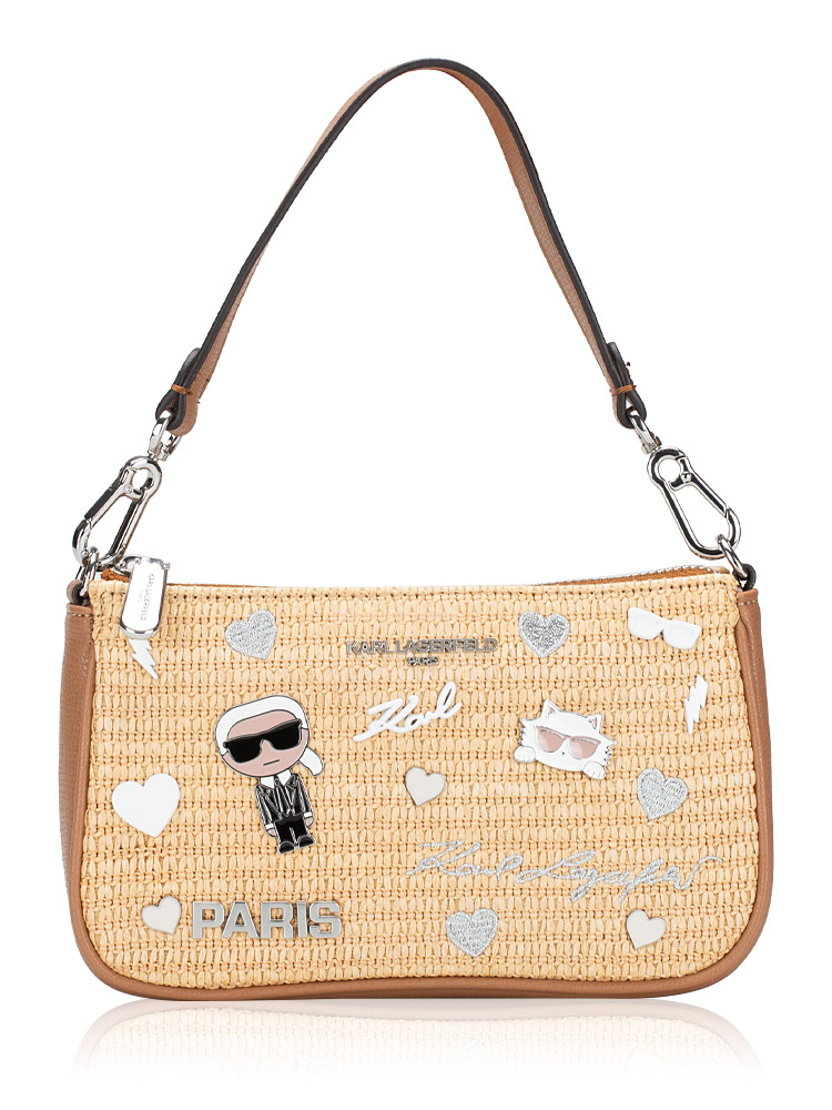 Demi Mini Cate Pins Clutch Light Straw