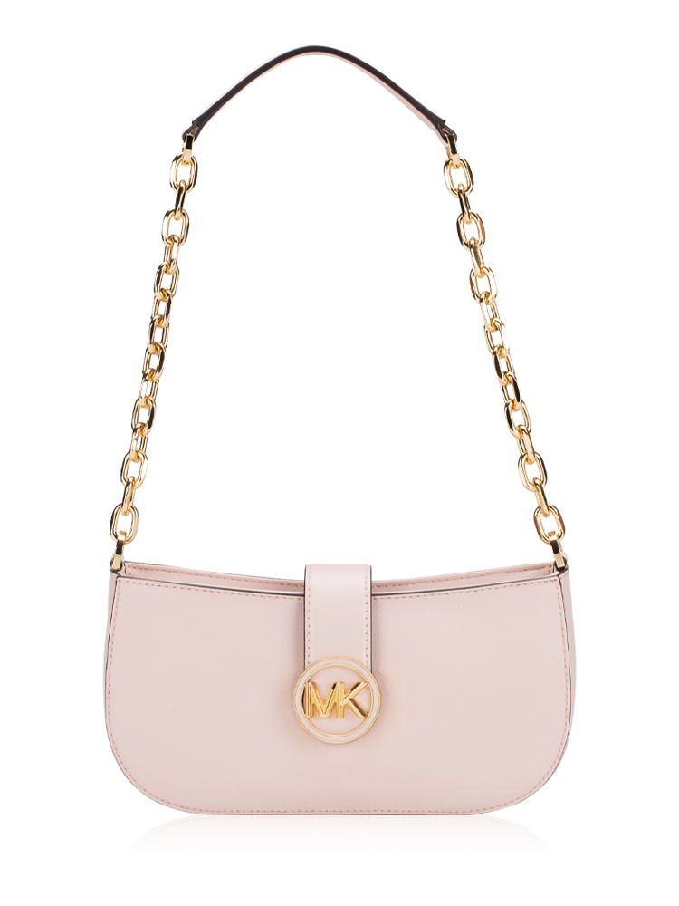 Carmen Small Pouchette Shoulder Bag Powder Blush