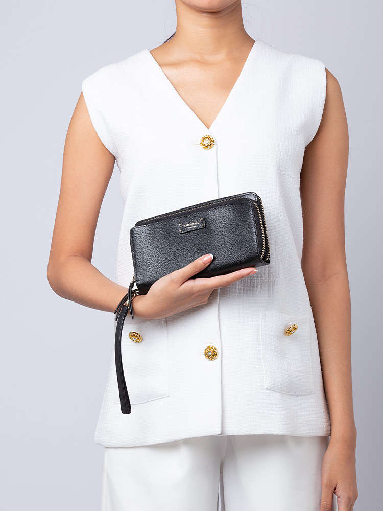 Jeanne Large Carryall Wristlet Black