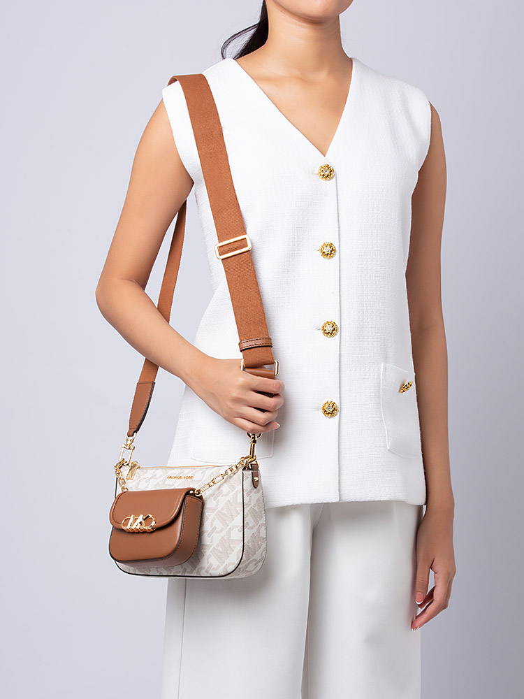 Signature Parker Large Empire 2 in 1 Crossbody Bag Vanilla Luggage