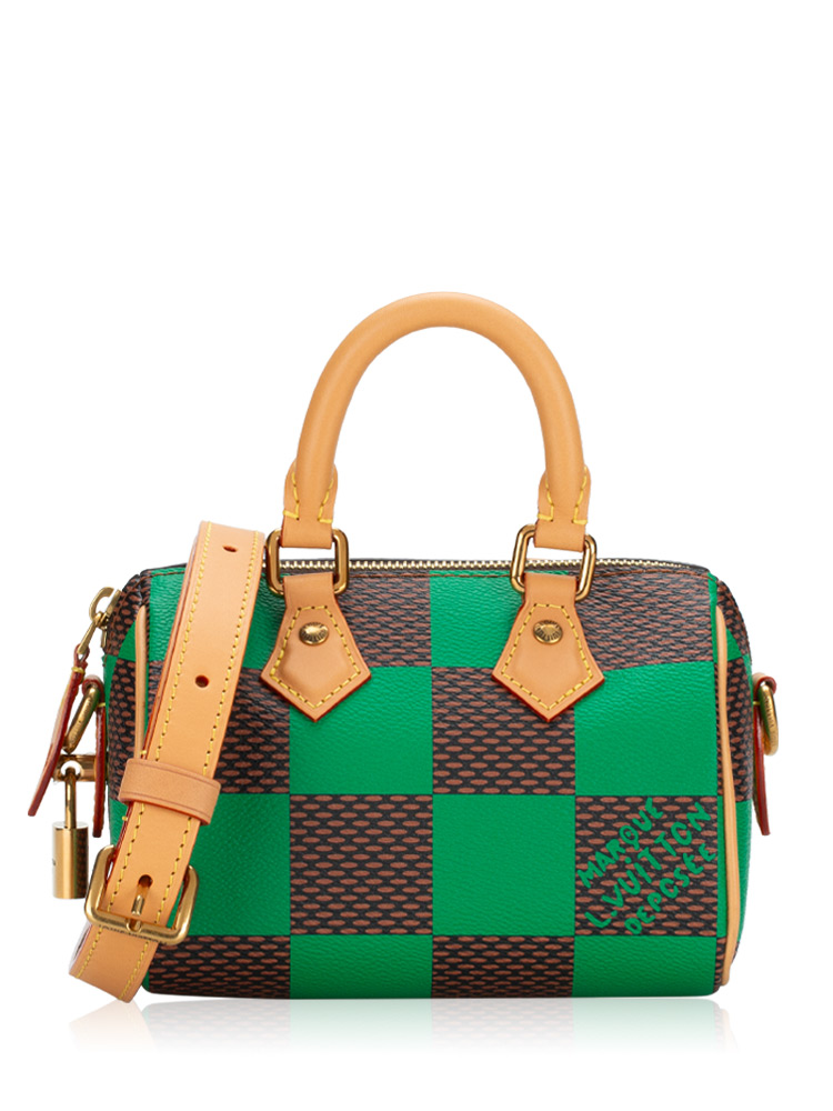 Damier Pop Speedy Bandouliere 18 Green