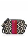 Everything Spade Flower Jacquard Mini Camera Bag Cream Multi