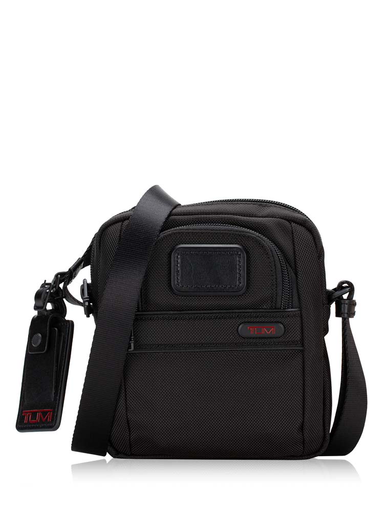 Alpha Nylon Small Crossbody Black