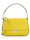 Phoebe Refined Grain Leather Flap Crossbody Lime Slice