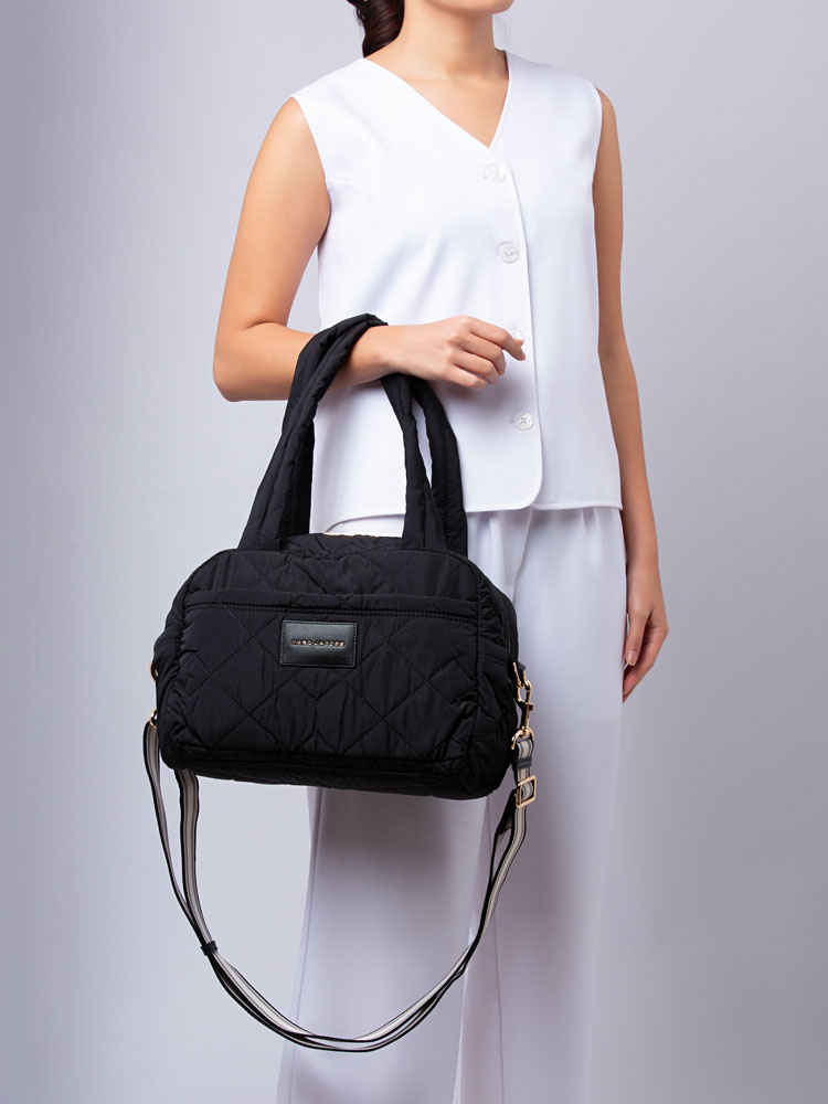 M0017015 Quilted Nylon The Small Weekender Black