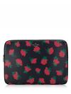 Madison Rose Toss Printed Laptop Sleeve Black Multi