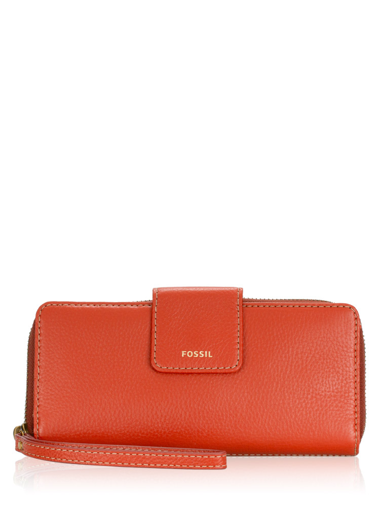 SWL2228619 Madison Zip Wallet Red Clay