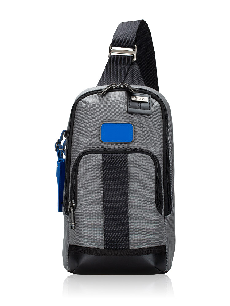Men Fife Slim Sling Bag Light Grey Blue