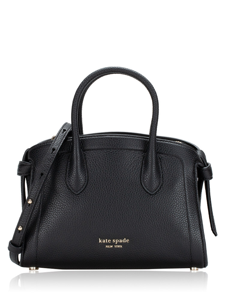 Knott Mini Zip Top Satchel Black