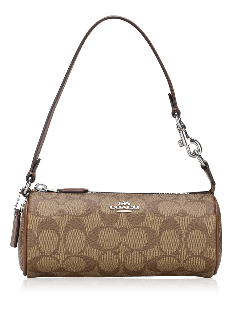 CP475 Signature Nolita Barrel Bag Khaki Saddle